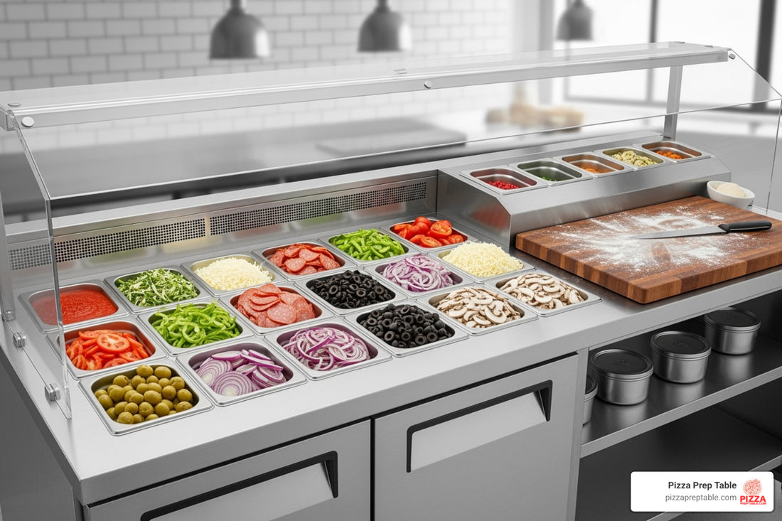 Guard Your Pizza: Best Pizza Prep Tables with Built-in Sneeze Guards
