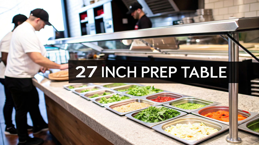 The Pizzeria's Guide to 27 Inch Pizza Prep Tables