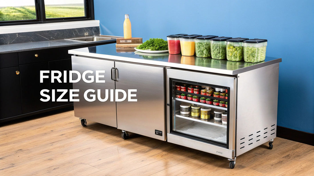 Find the Perfect Under Counter Fridge Size for Your Pizza Prep Table