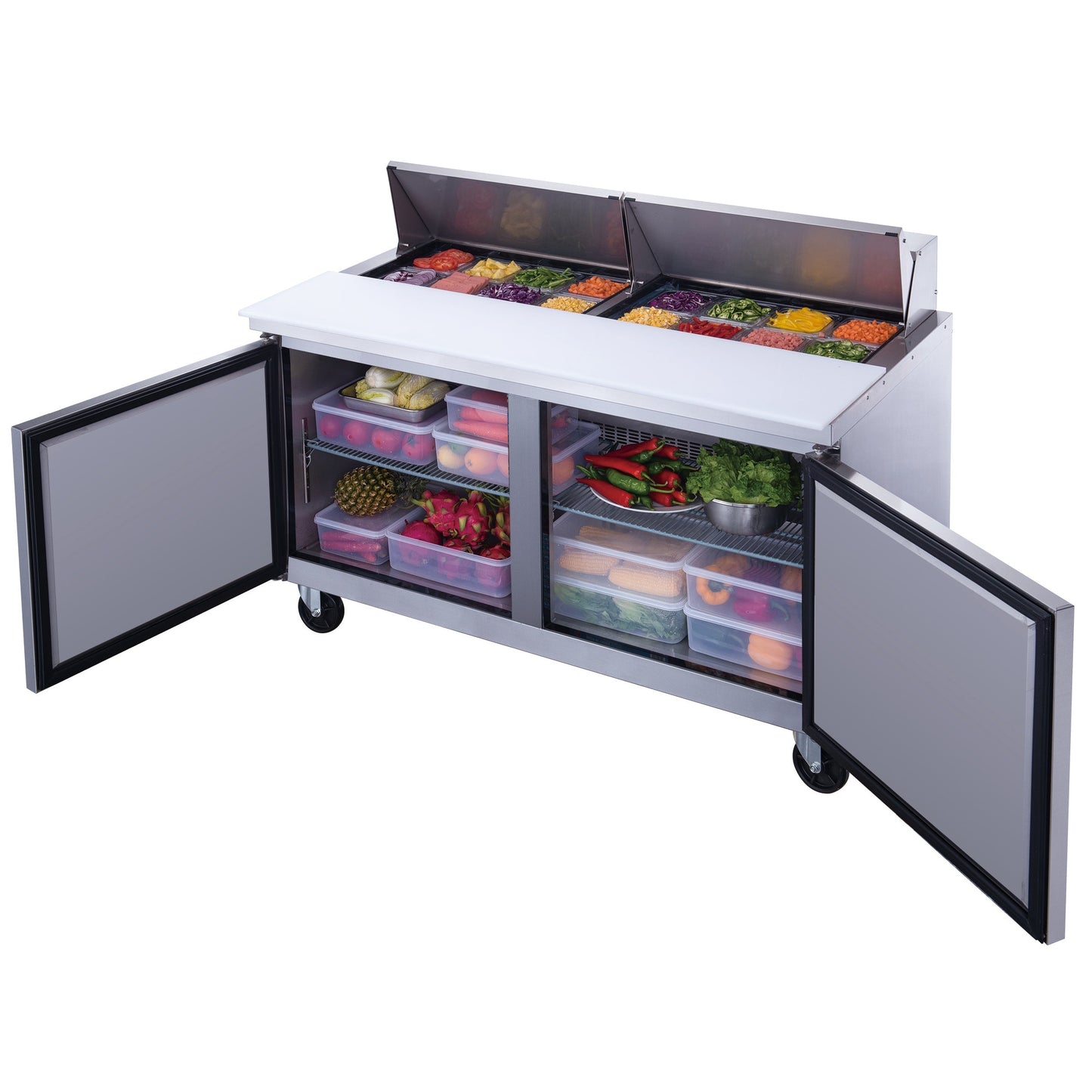 Dukers DSP60-16-S2 Sandwich Salad Prep Table