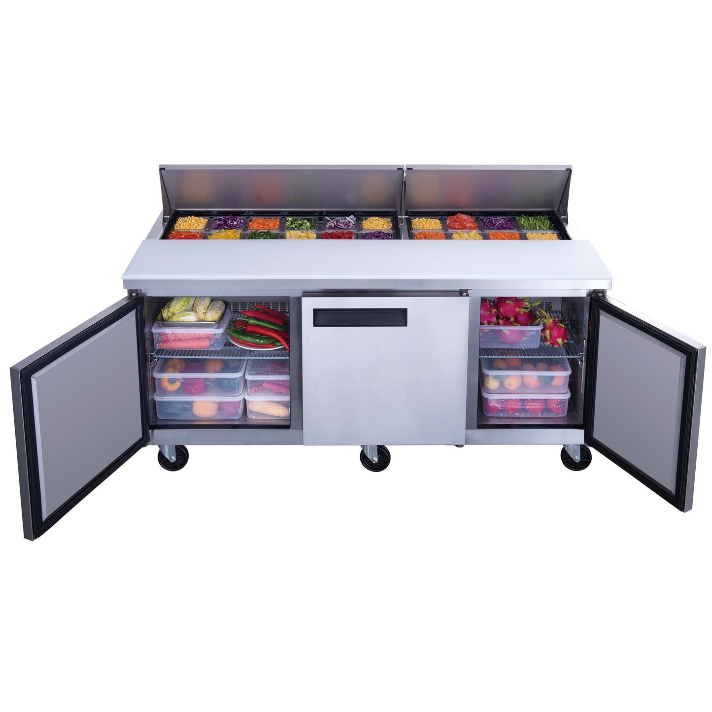 Dukers DSP72-18-S3 Sandwich Salad Prep Table