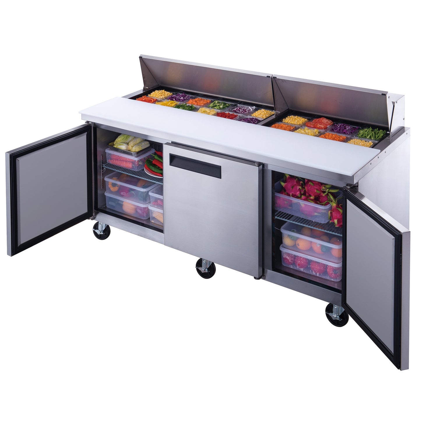 Dukers DSP72-18-S3 Sandwich Salad Prep Table