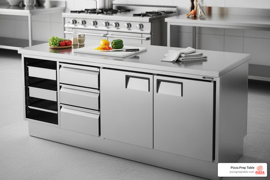 Cool Convenience – Top Prep Tables with Built-in Fridges