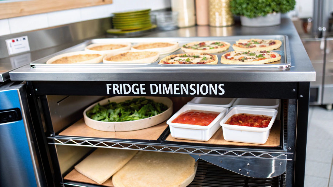 Under the Counter Refrigerator Dimensions: A Pizza Shop Guide