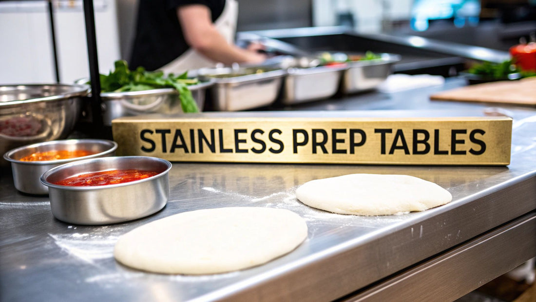 Choosing the Right Stainless Steel Pizza Prep Table for Your Pizzeria