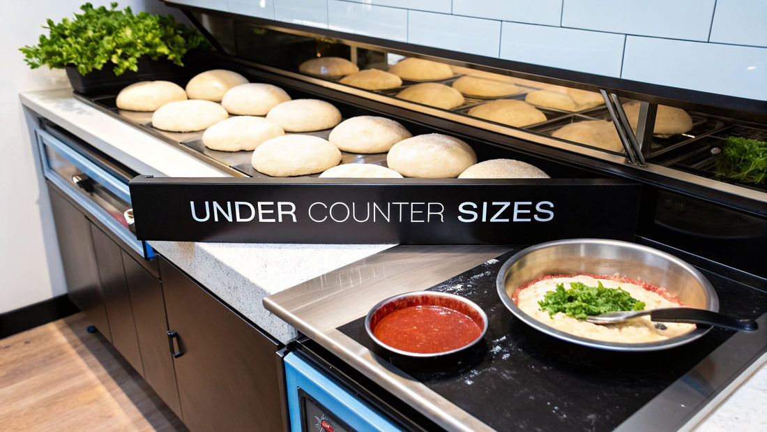 The Ultimate Guide to Under Counter Refrigerator Sizes for Pizzerias and Pizza Prep Tables