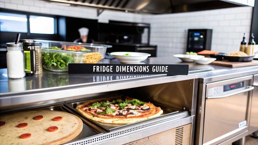 Undercounter Refrigerator Dimensions Guide for Pizza Shops