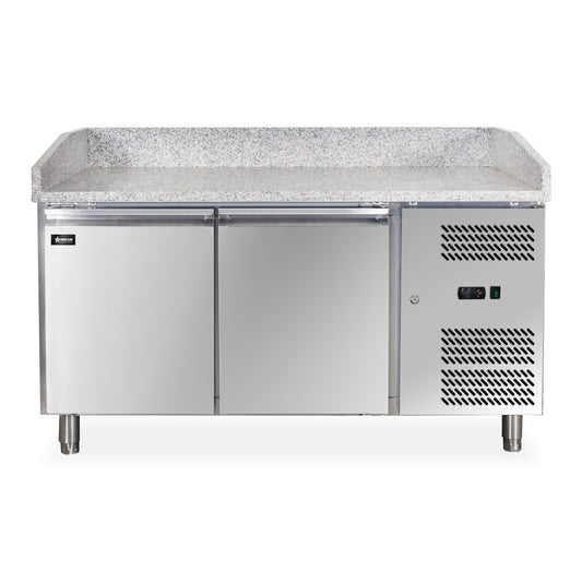 Omcan 39592 60 inch Granite Top Pizza Prep Table