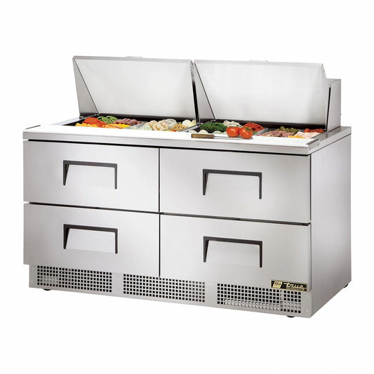 True TFP-64-24M-D-4 64 inch Mega Top Sandwich Prep Table