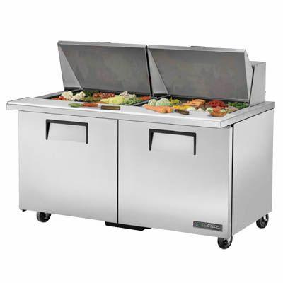 True TSSU-60-24M-B-ST-HC 60 inch Mega Top Sandwich