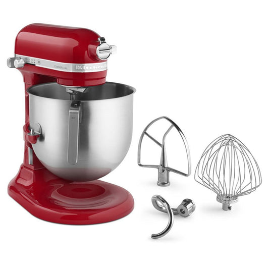 KitchenAid KSM8990ER Commercial NSF 8 Qt. Bowl-Lift Mixer - Empire Red