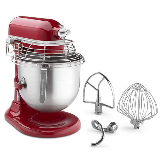 KitchenAid KSMC895ER Commercial NSF 8 Qt. Mixer with Bowl Guard - Empire Red