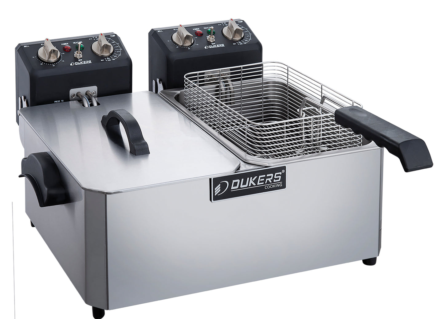 Dukers DCF10ED Electric Fryer 10 liter double pot