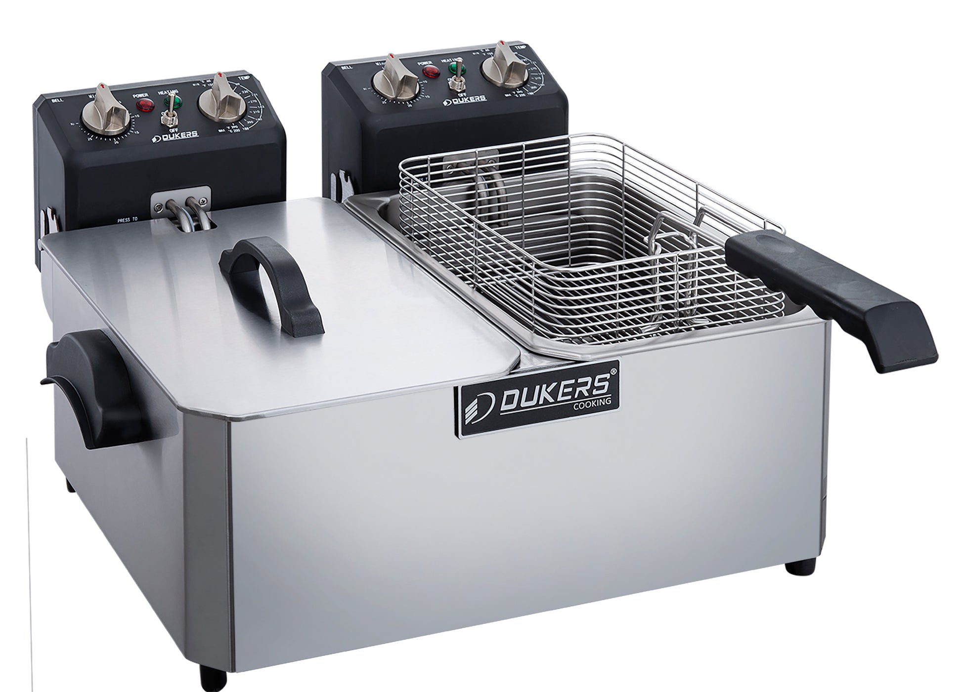 Dukers DCF10ED Electric Fryer 10 liter double pot