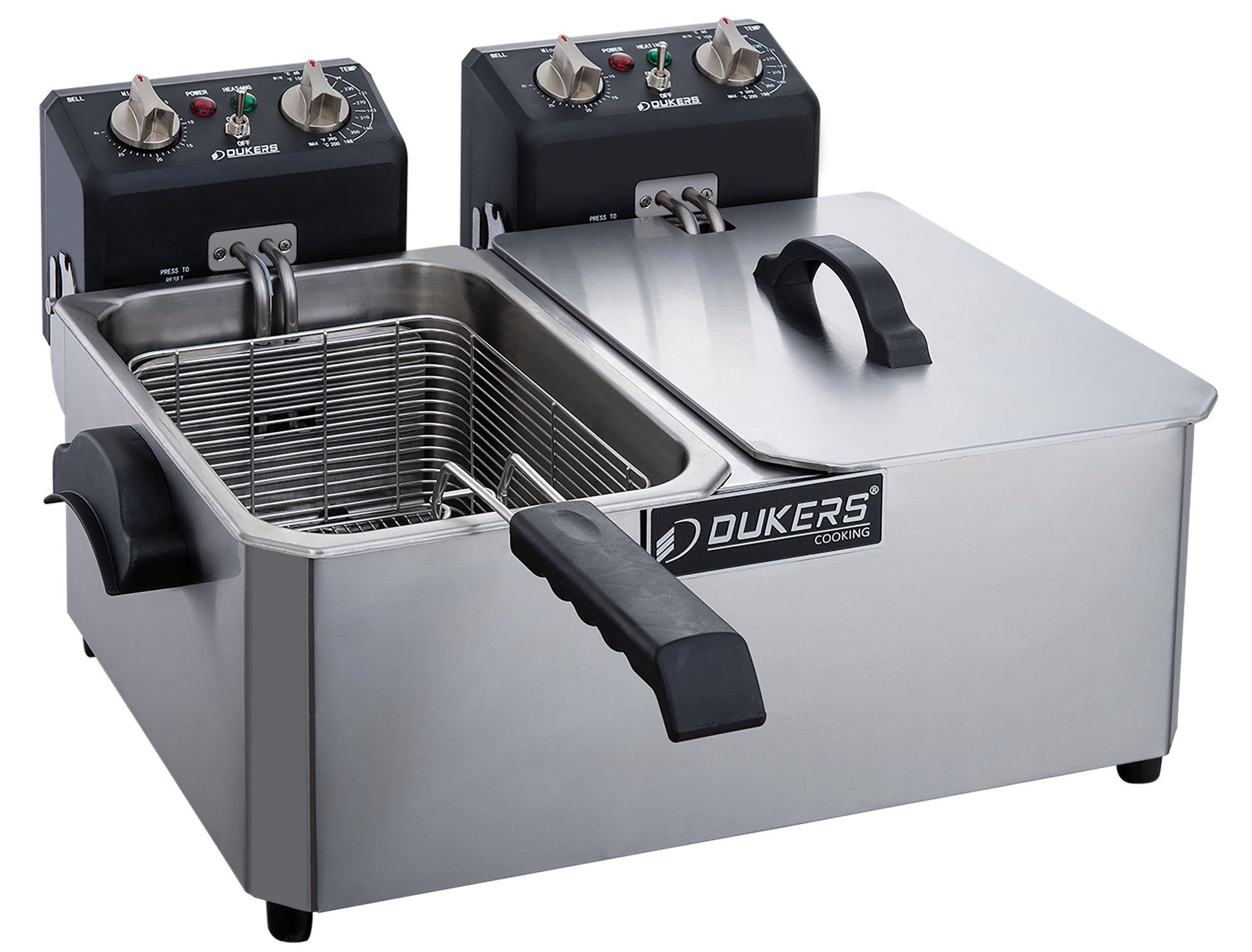 Dukers DCF10ED Electric Fryer 10 liter double pot