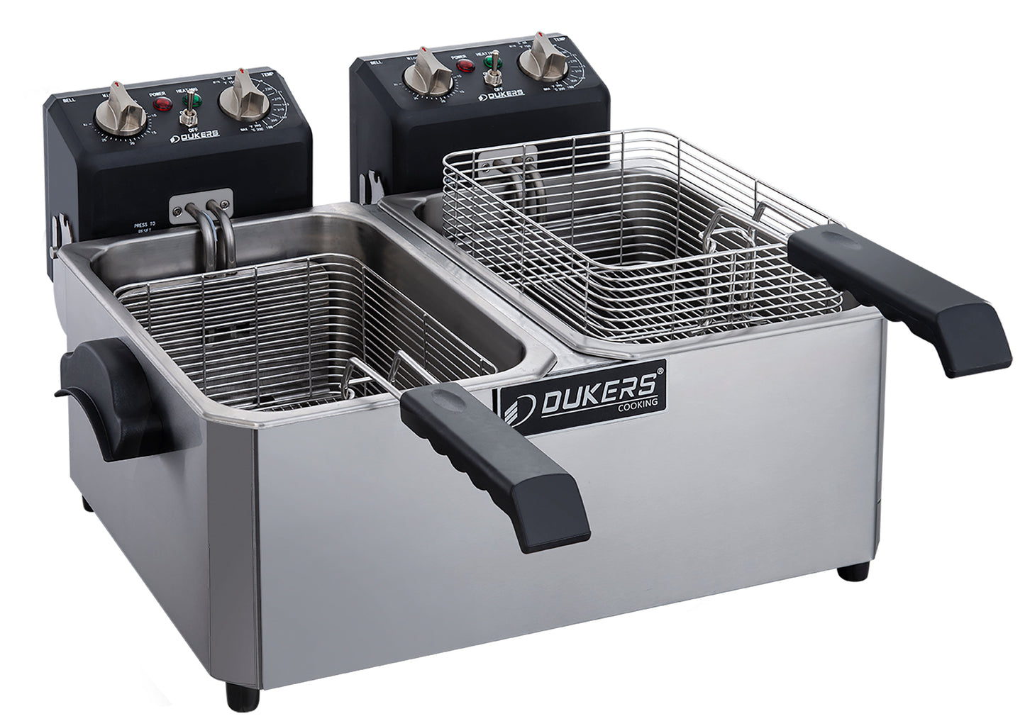 Dukers DCF10ED Electric Fryer 10 liter double pot