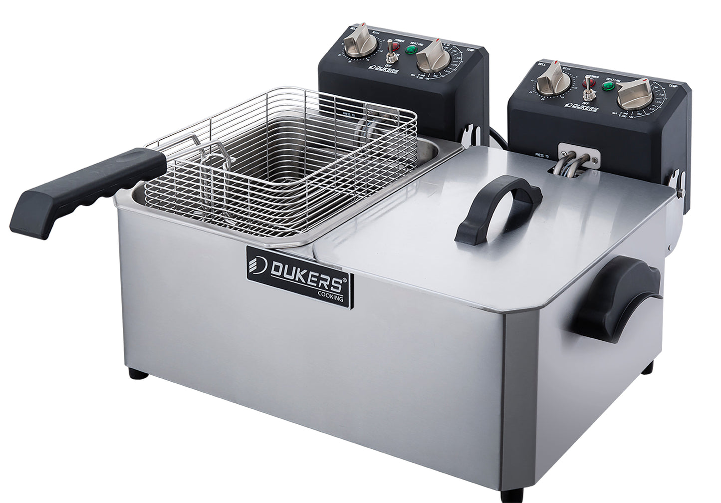 Dukers DCF10ED Electric Fryer 10 liter double pot