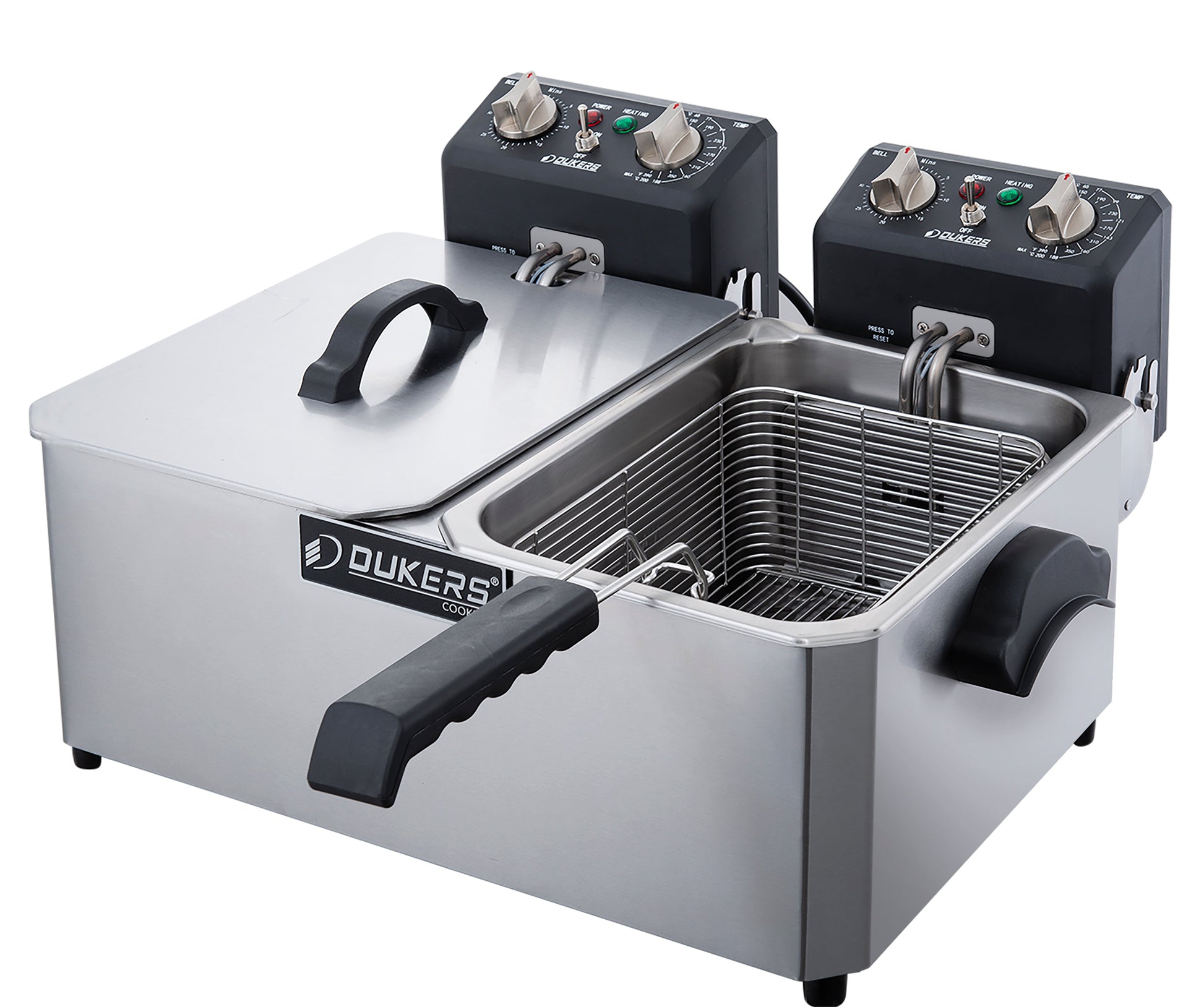 Dukers DCF10ED Electric Fryer 10 liter double pot