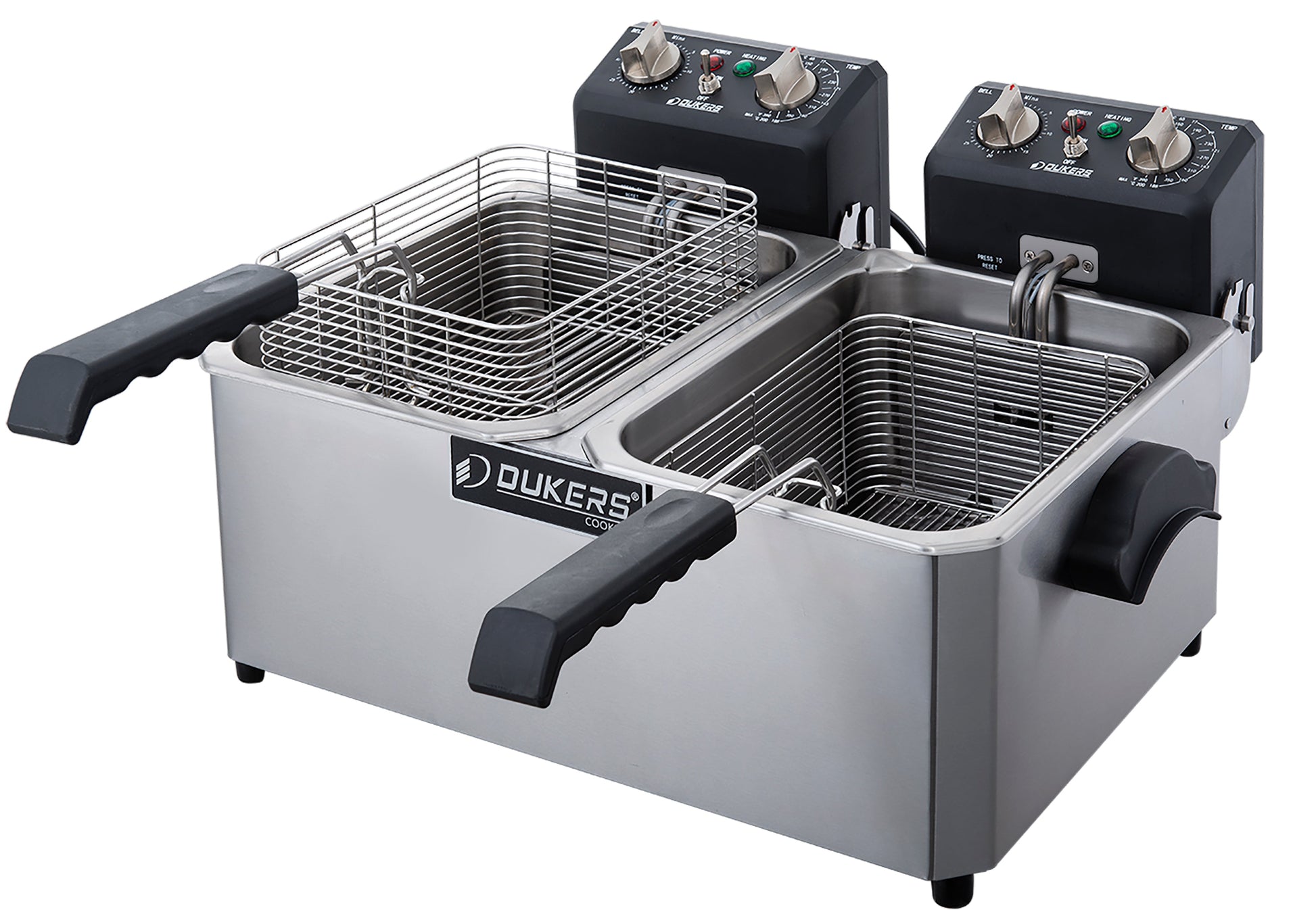 Dukers DCF10ED Electric Fryer 10 liter double pot