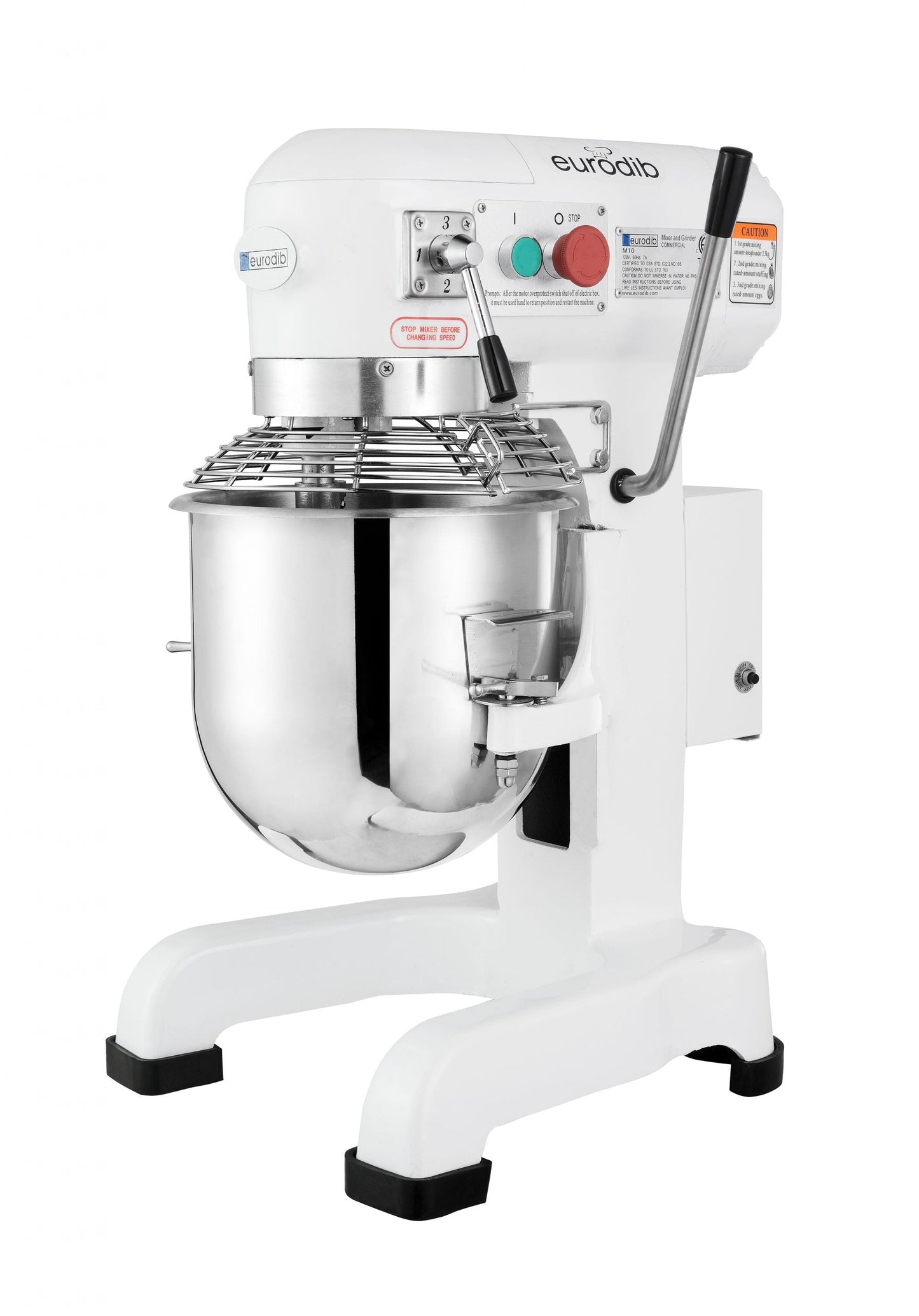 Eurodib M10ETL 10 Qt Planetary Mixer