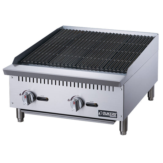 Dukers DCCB24 24 inch Countertop Charbroiler