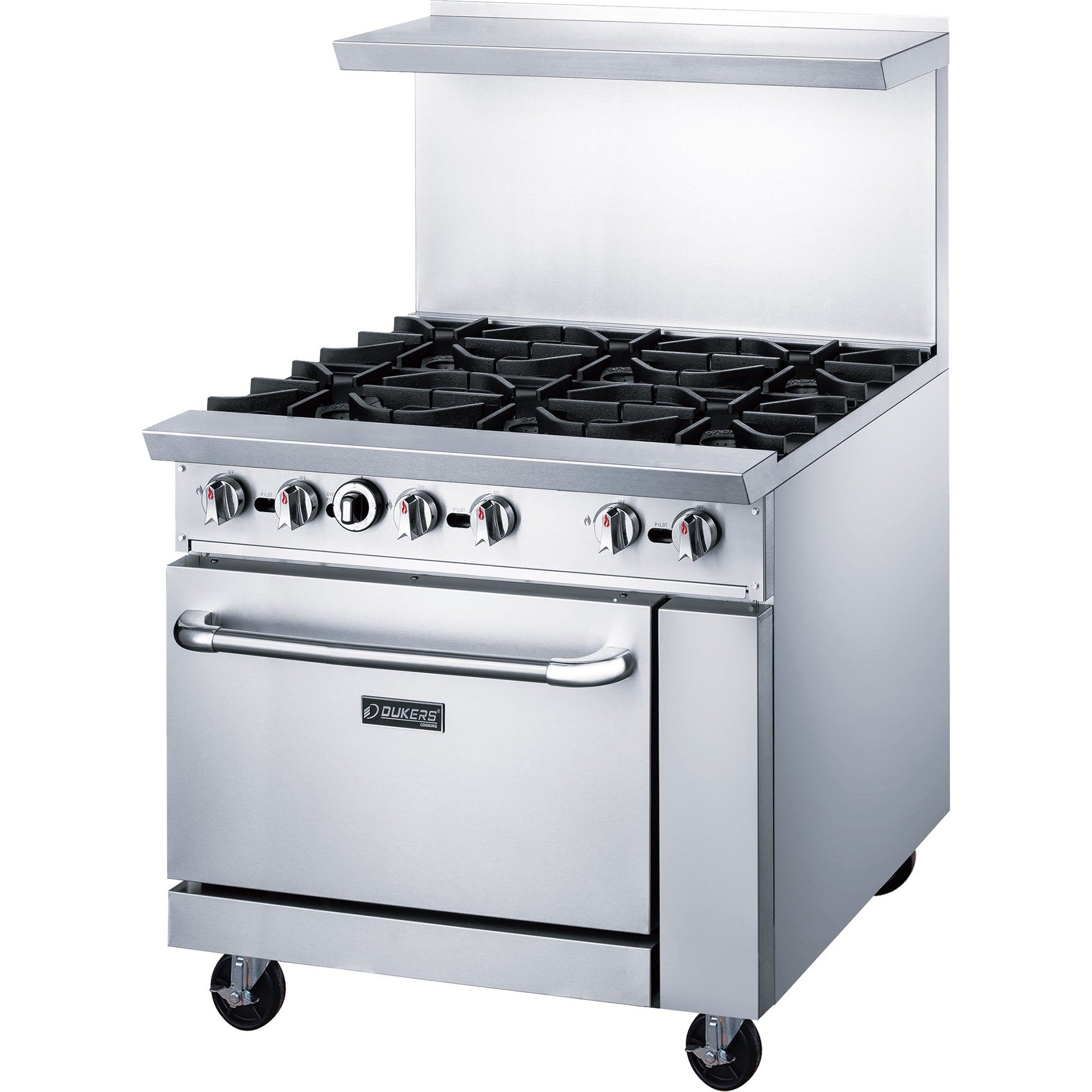 Dukers DCR36-6B 6 Burner Range 