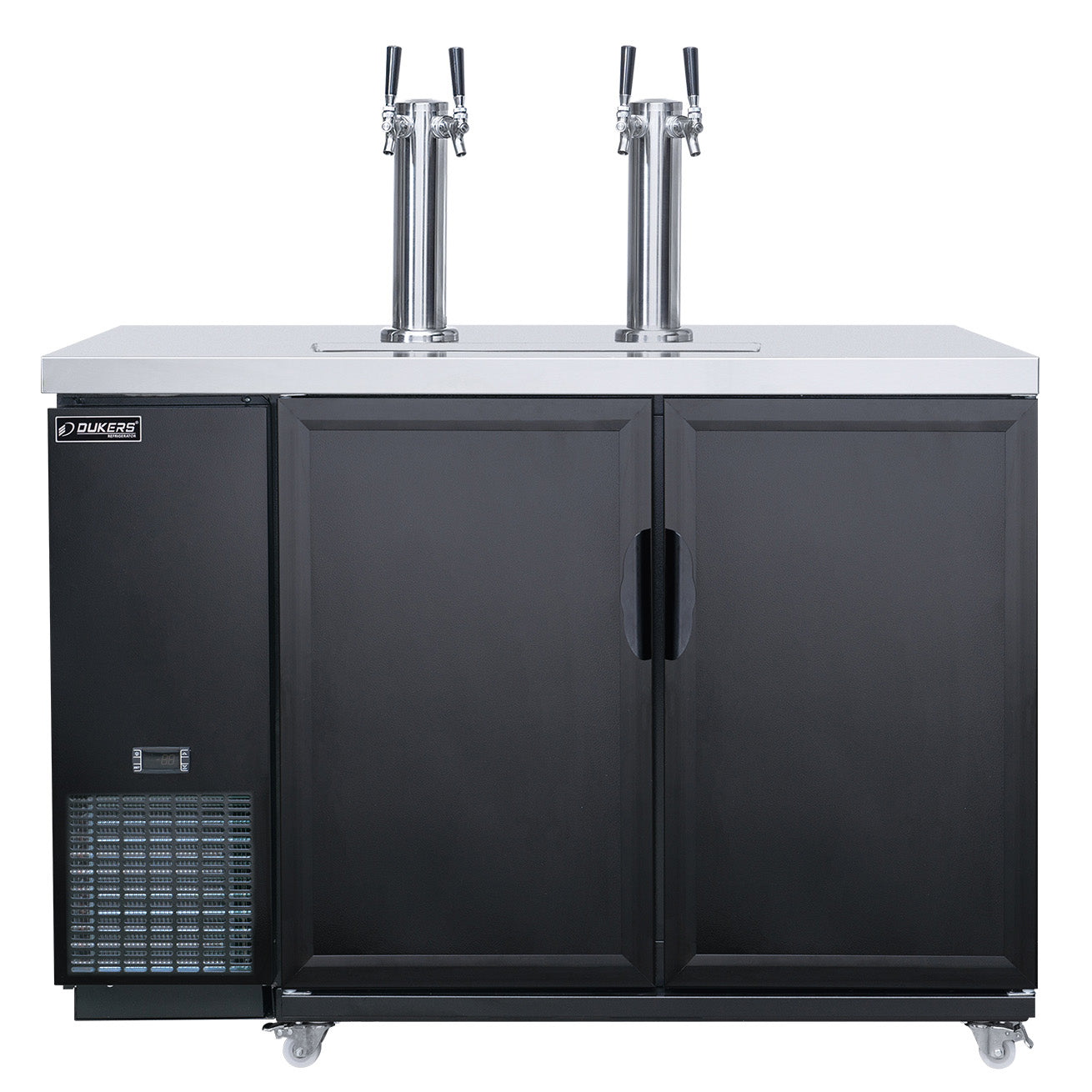 Dukers DBB60-M2 60" 2 Solid Door Kegerator