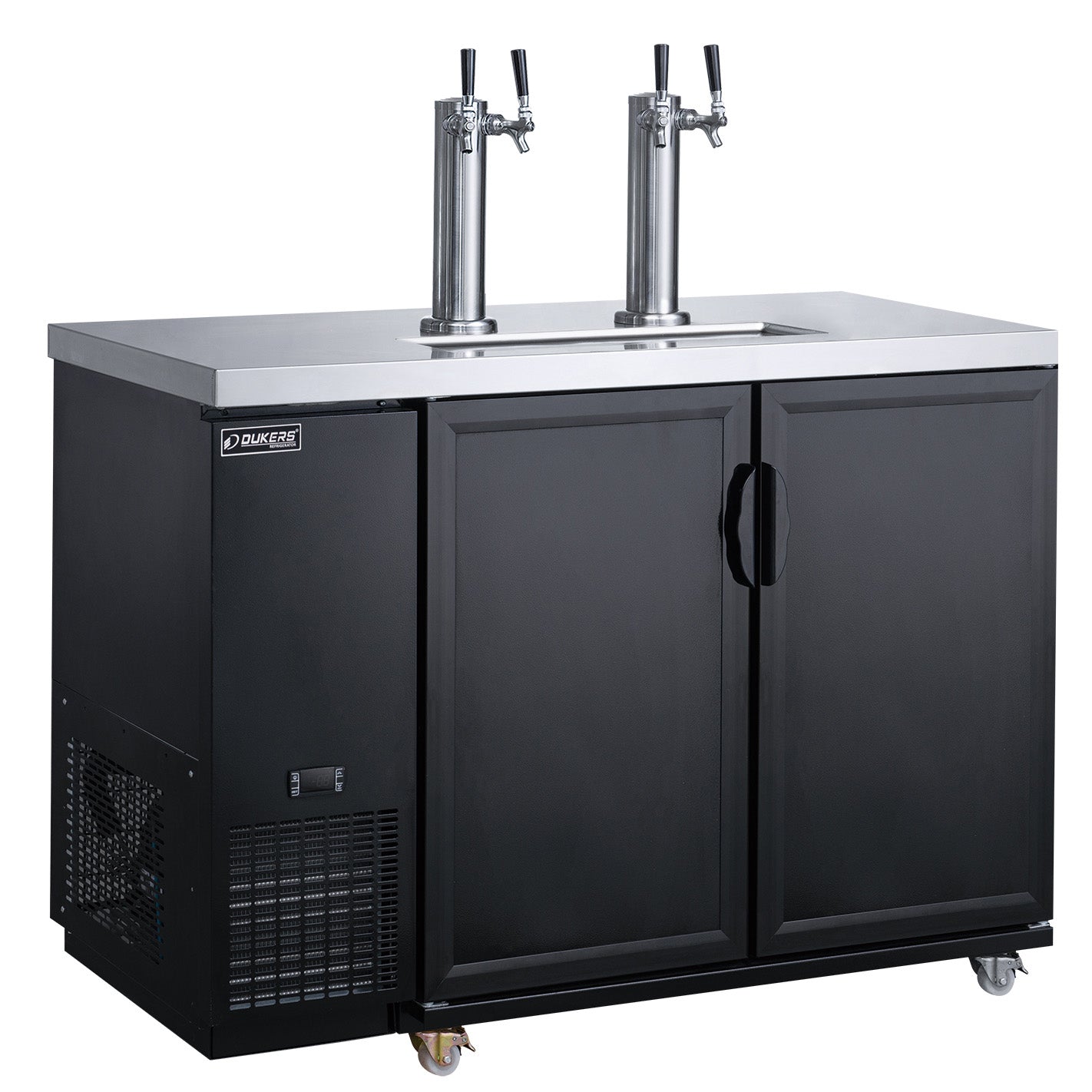 Dukers DBB48-M2 48" 2-Solid Door Kegerator