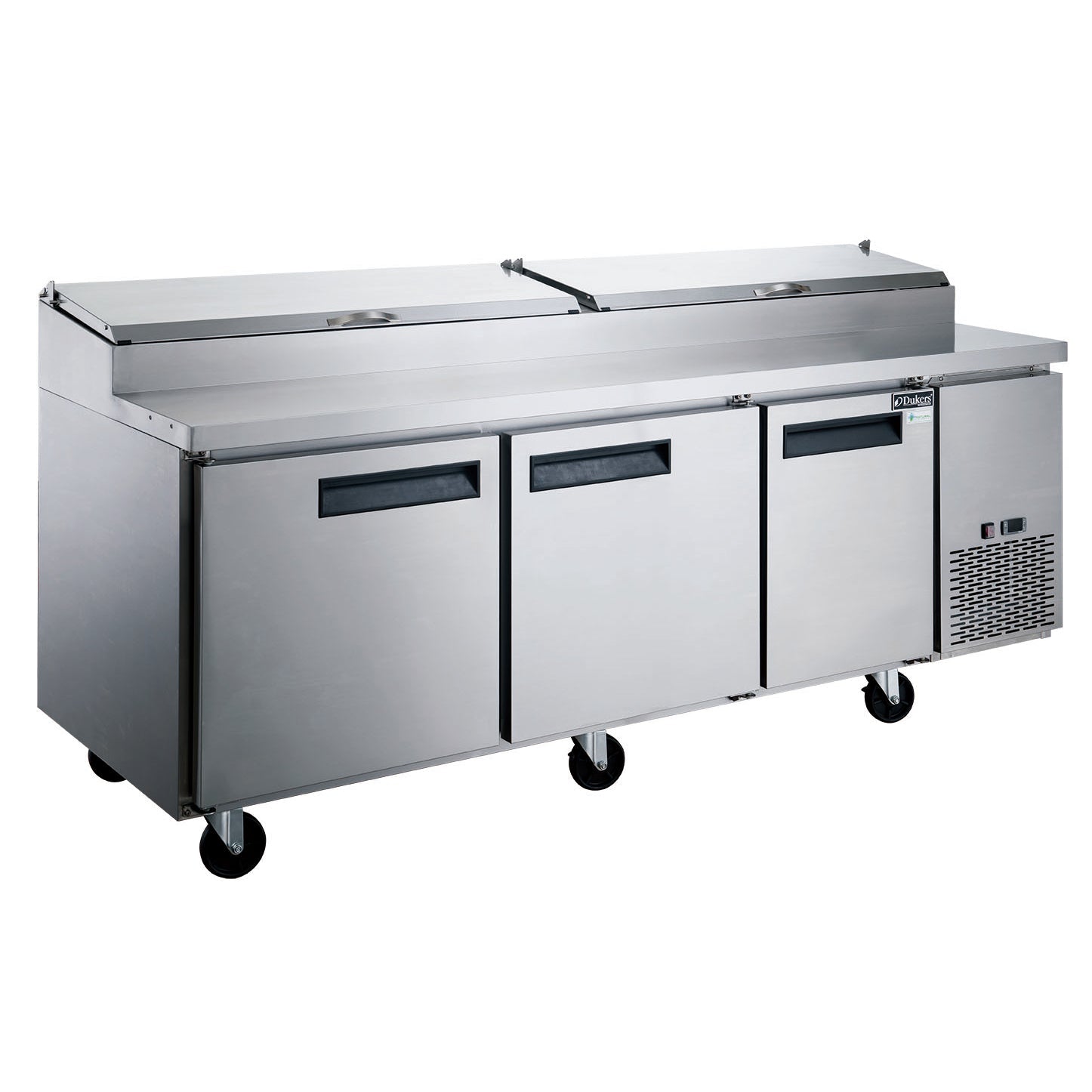 Dukers DPP90 24.8 cu. ft. 3-Door Pizza Prep Table