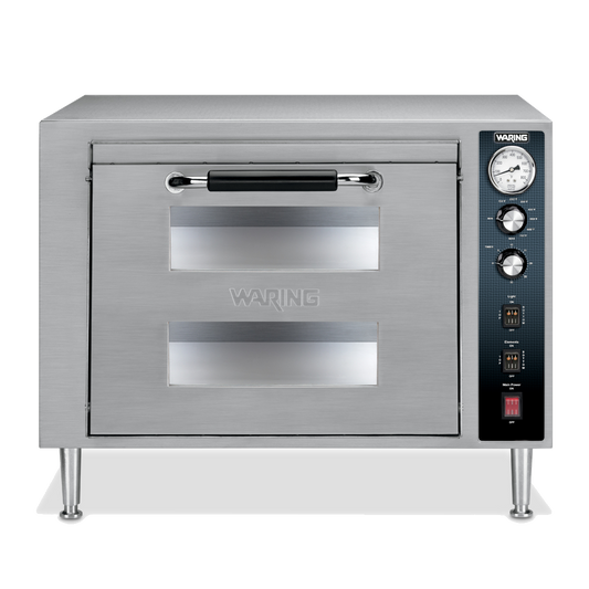 Waring WPO700 Heavy-Duty Double-Deck Pizza Oven - Single Chamber